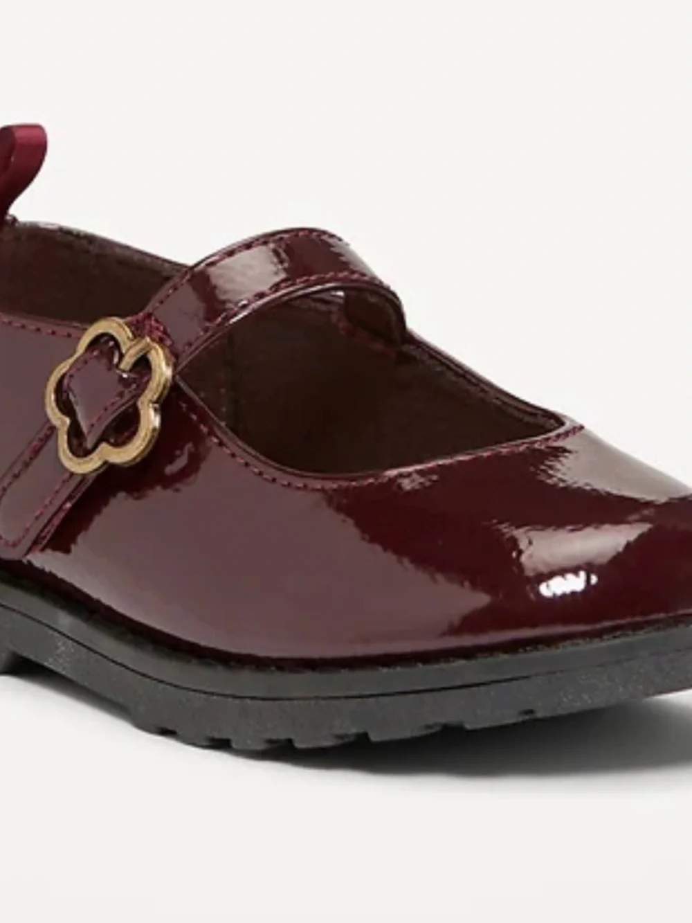NWT Old Navy Toddler Chunky Mary Janes in Winter Burgundy